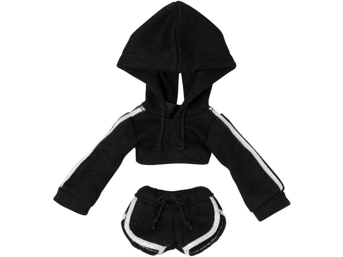 Sporty Hoodie set Black