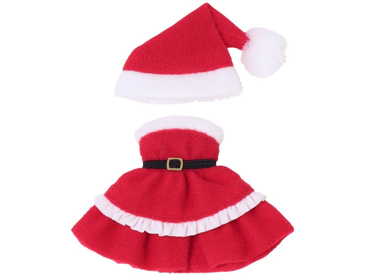 Strapless Santa Dress set Red