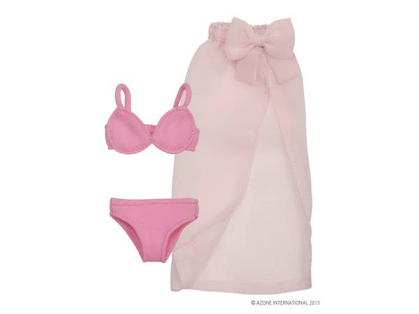 Mermaid Pareo Bikini Set/ Pink (Pure Neemo M)