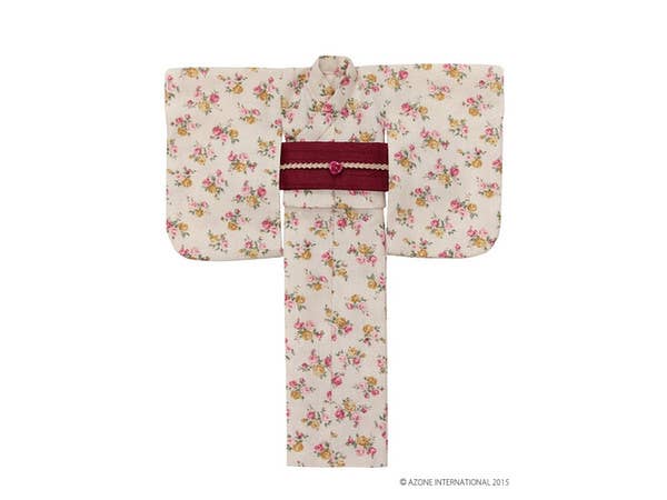 Yukata Set Love of the Wild Rose/ Pearl Color (Pure Neemo M)