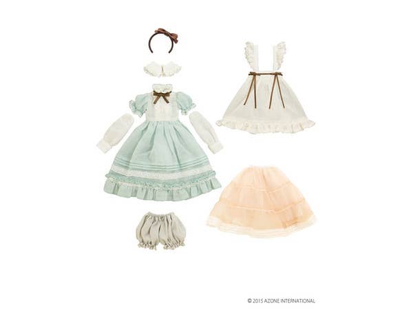 Pure Neemo M - Ellen's Closet Alice Dress Set - Green x Beige