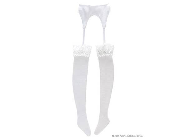 Pure Neemo M - Garter Stockings - White