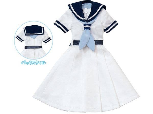 PNM St. Iferia Girls' Academy Summer Uniform set White x Saxe