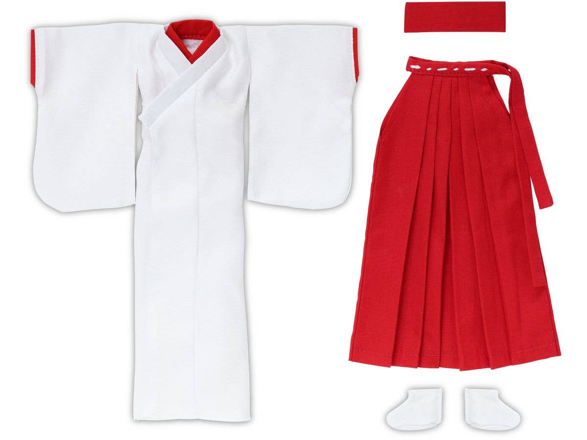 PNM LL Bust Size Shrine Maiden Outfit set White x Red