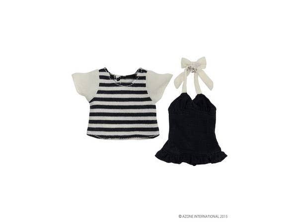 Marine Stripe T-Shirt Set Navy Stripe X Navy (Pure Neemo S)