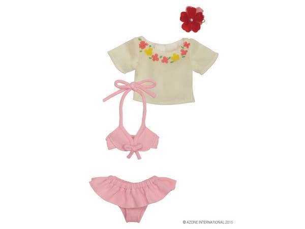 Tropical Flower Bikini Set Light Pink (Pure Neemo S)