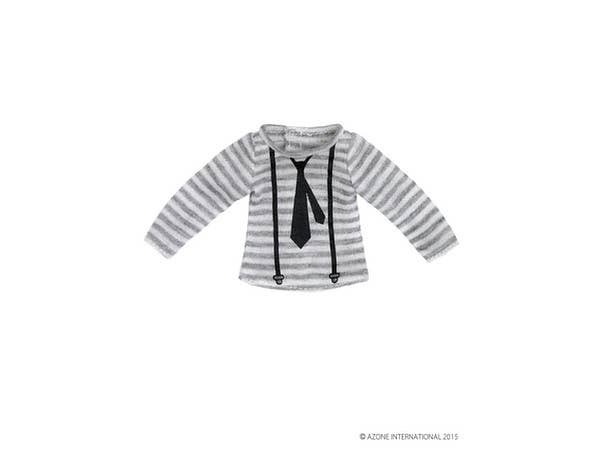 Tie & Suspender Cutsew Gray Border (XS, S, M)