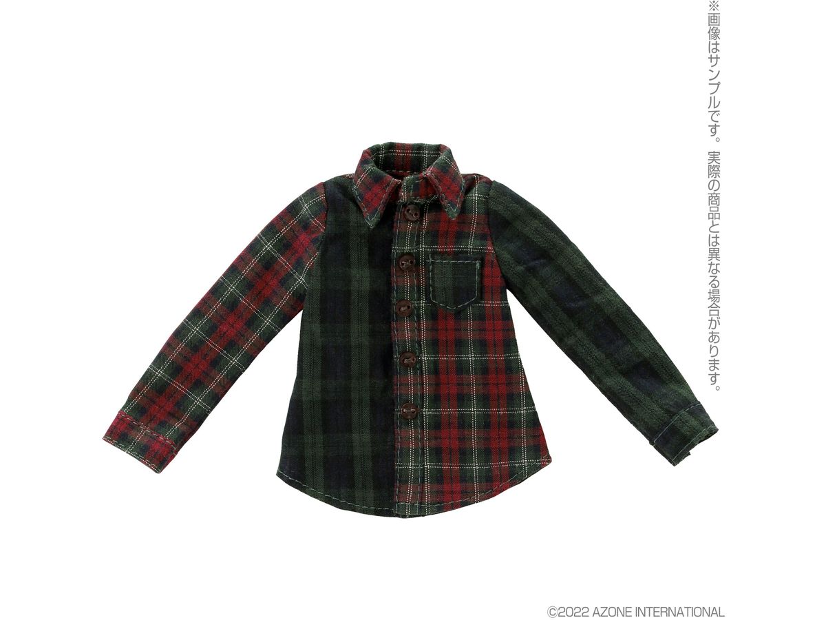PNS AZO Can Switching Check Shirt Red x Green
