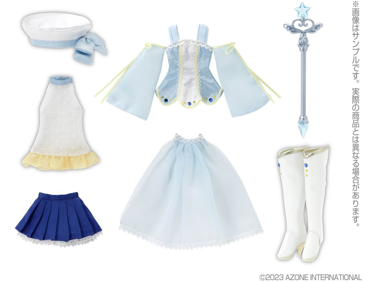 PNS Magical CUTE Miracle Drop Dress Set Pale Blue x Blue