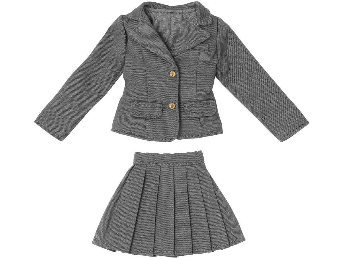 PNS Blazer & Pleated Skirt set II (Blazer & Pleated Skirt) Gray