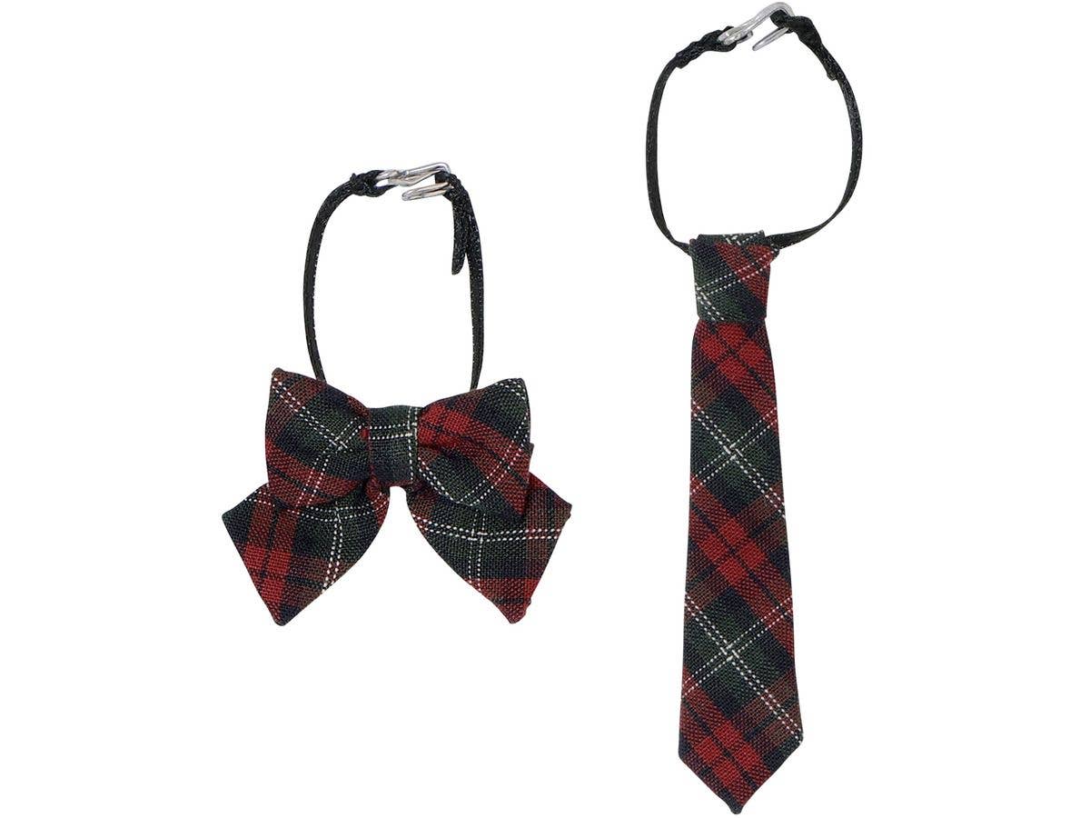 PNS Ribbon & Tie set (Pattern) Red Check