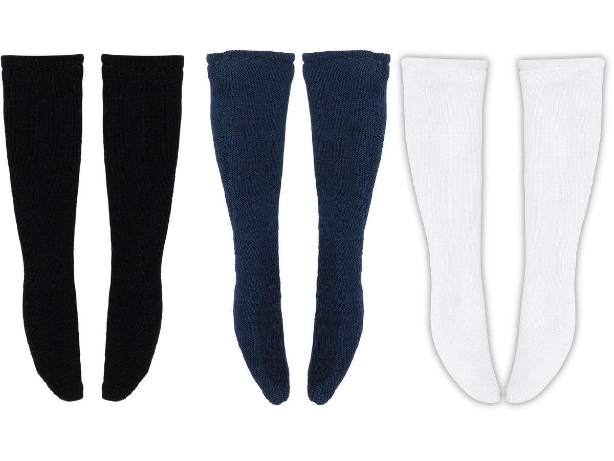 PNS High Socks set II (3-Color Set: Black, Navy, White)