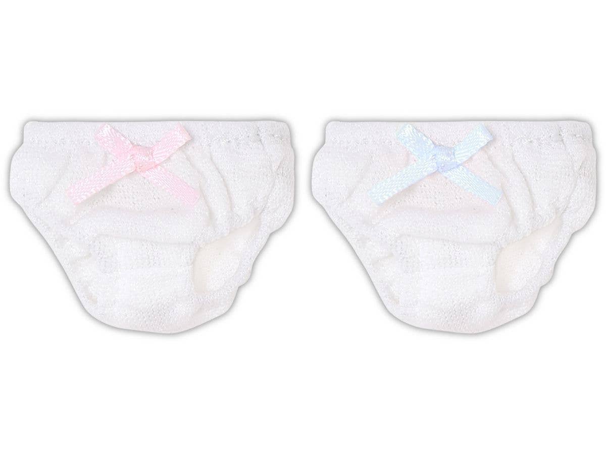 PNS Ribbon Knit Shorts Set White x Pink, White x Blue