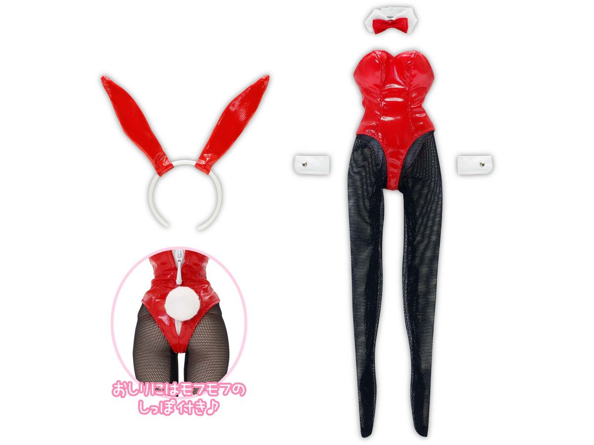 Q'z Enamel Bunny Girl set Red