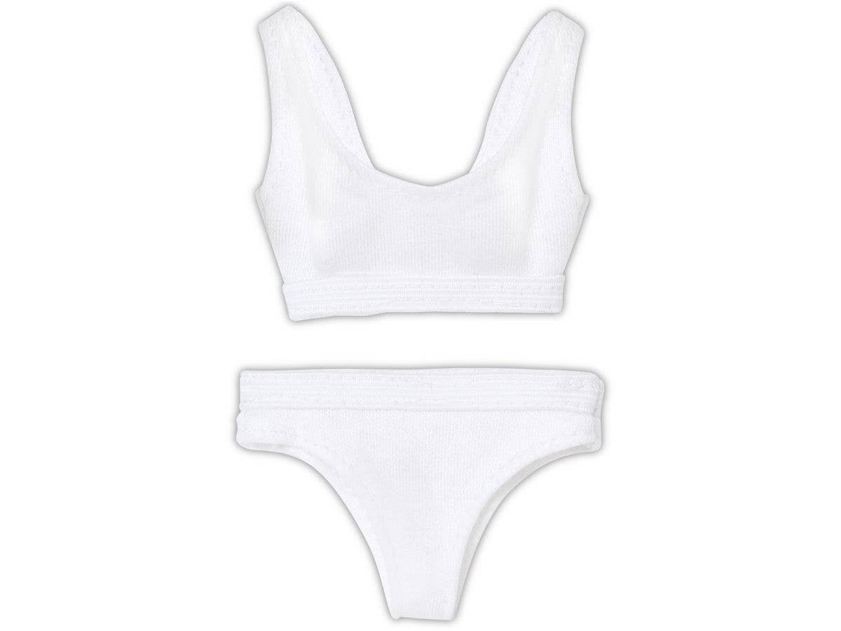 Q'Z Sporty Bra & Shorts Set White