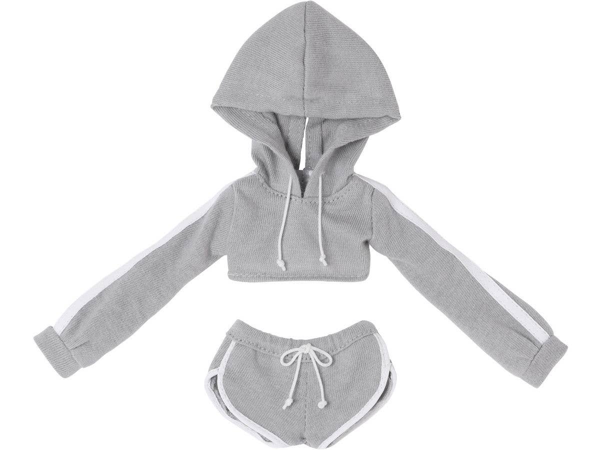 Q'Z Sporty Hoodie set Gray