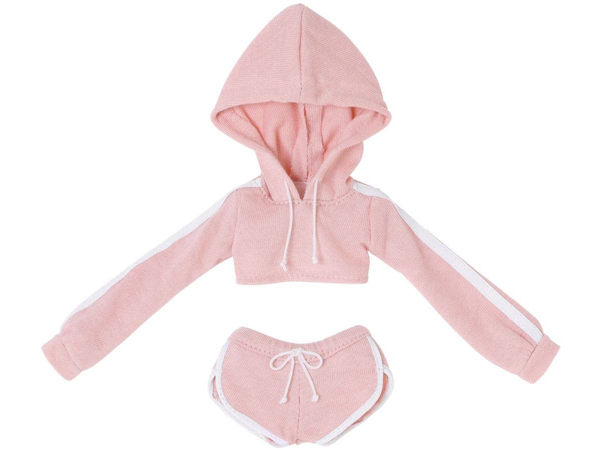Q'Z Sporty Hoodie set Pink