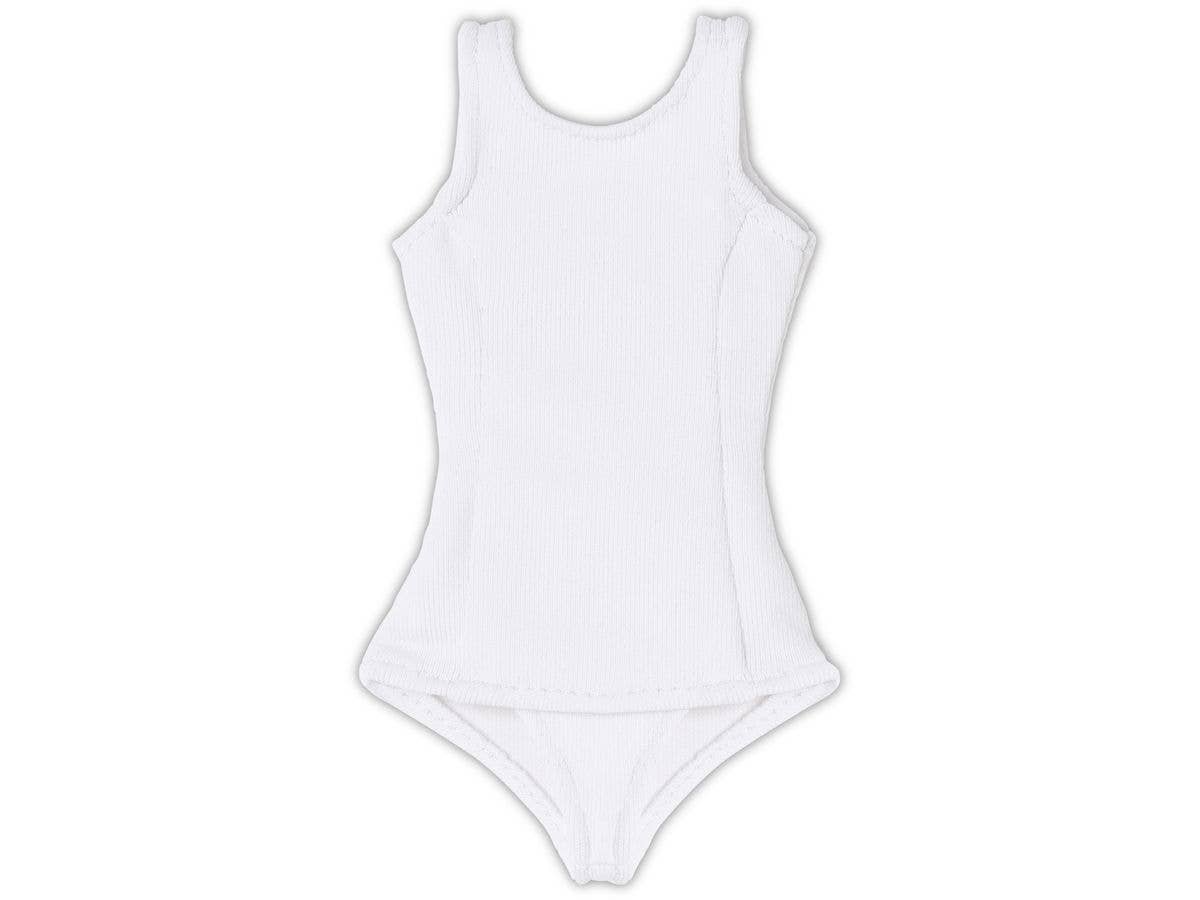 Q'z School Swimsuit White