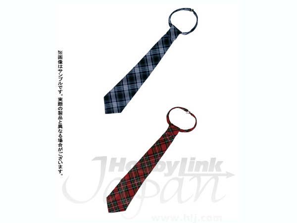 60cm Neck Tie Set A Red Tartan x Navy Tartan