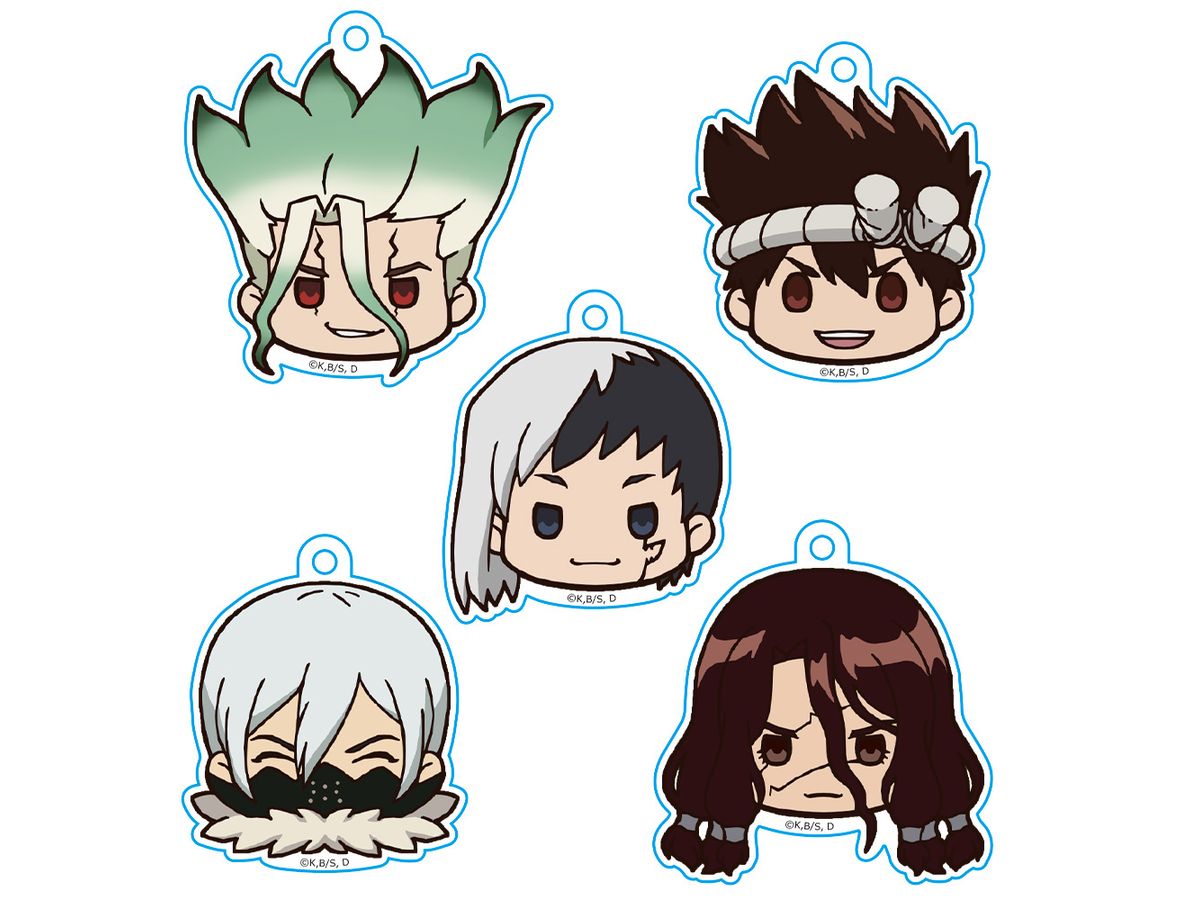 Dr.Stone: Churu Chara Acrylic Chain Collection 1Box 5Pcs