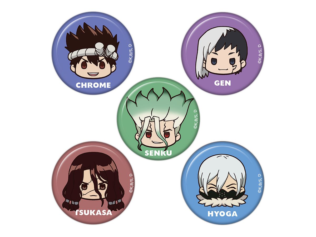 Dr.Stone: Churu Chara Mini Can Badge Set Of 5