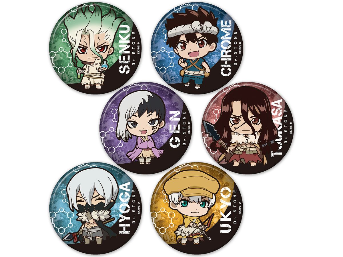 Dr.Stone: Trading Can Badge 1Box 6Pcs