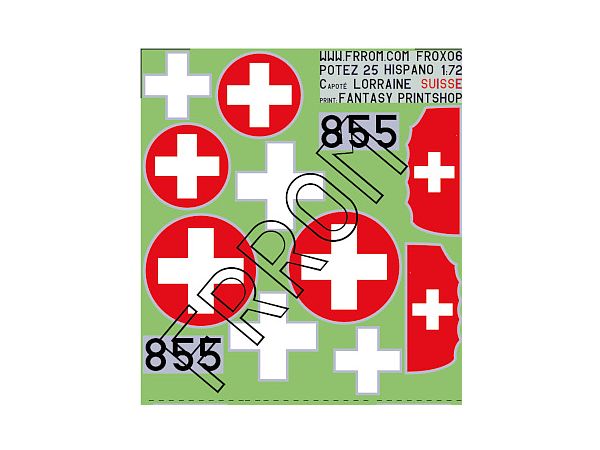 Potez 25 Swiss 855 Decals