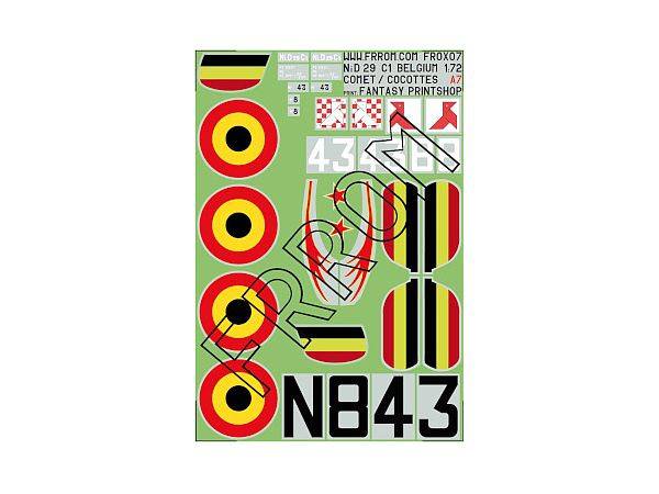 Nieuport 29 Belgium Decals