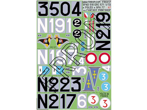 SPAD 510 alternate, ERC 571, Poles in France, SPA 77, etc