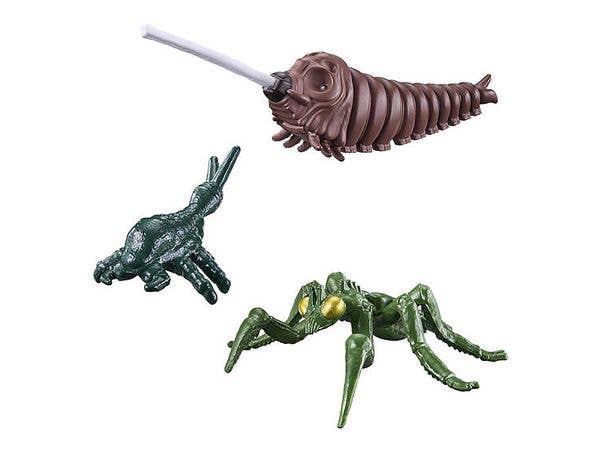 GodziBurst Mothra (1992) Larva & Kamacuras (2004) & Shockiras