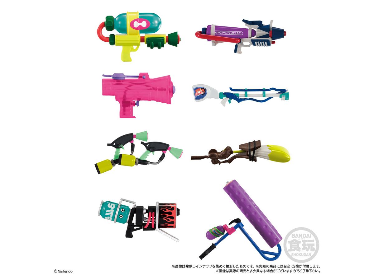Splatoon Weapon Collection Squid Reprint with Sticker: 1Box (8pcs)