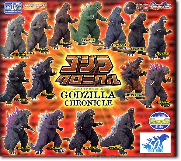HG Godzilla Chronicle: 1Box (10pcs) | HLJ.com
