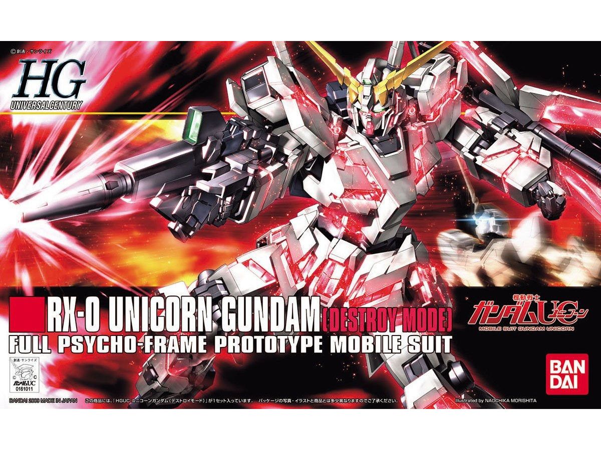 HGUC RX-0 Unicorn Gundam Destroy Mode