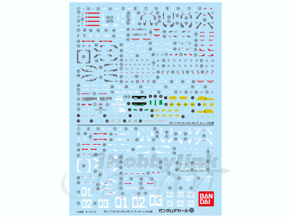 GD102 RG Gundam Mk.II Decal