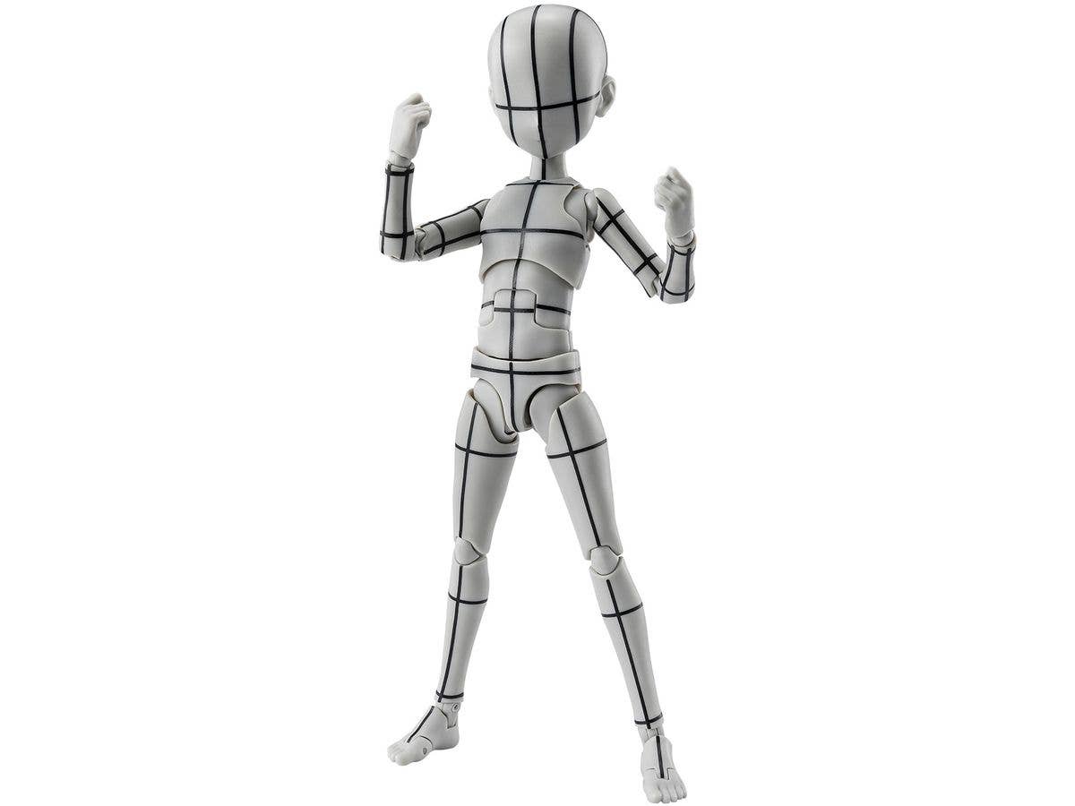 S.H.Figuarts Body-kun -Ken Sugimori- Edition -Wireframe- (Gray Color Ver.)