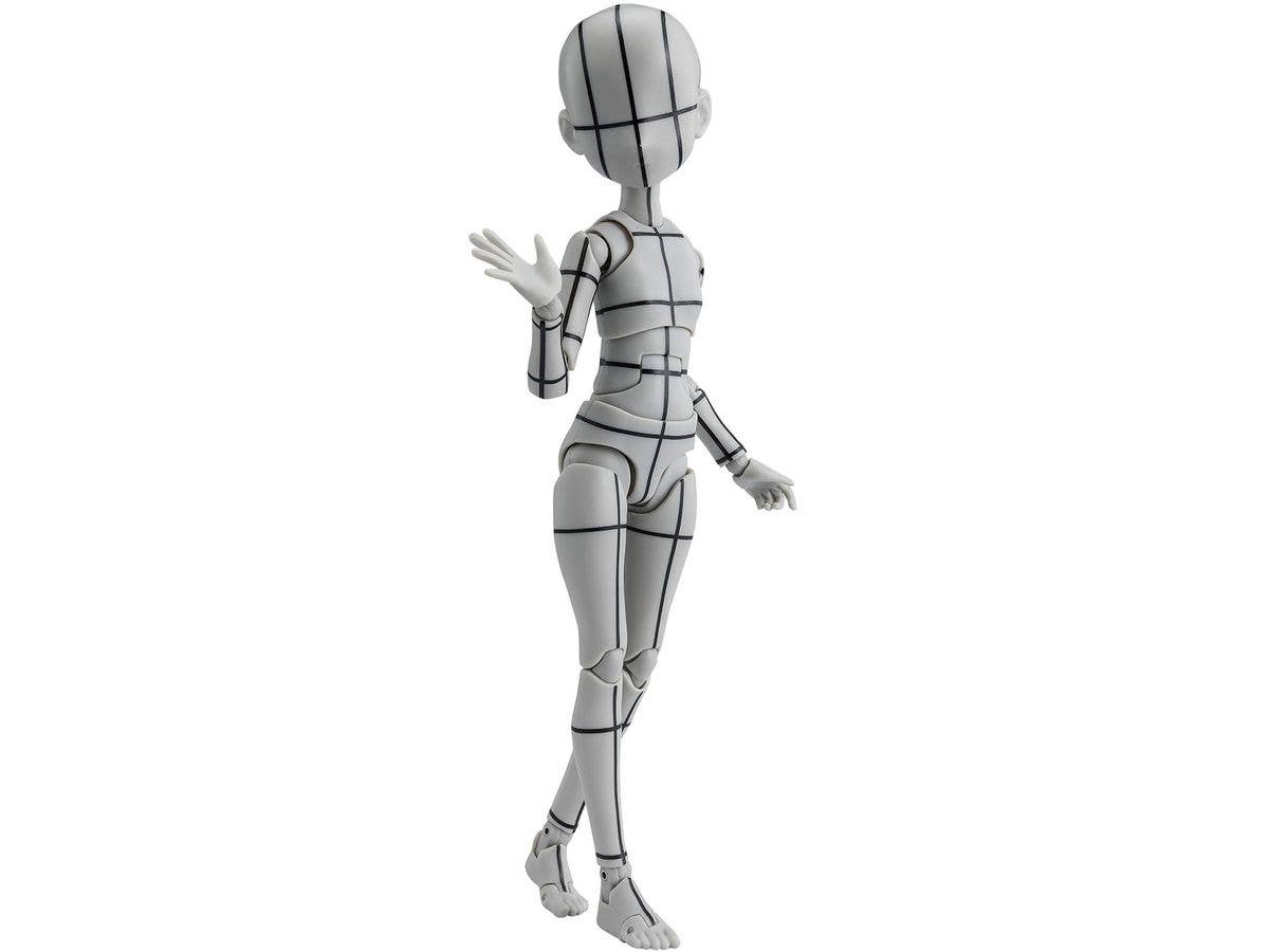S.H.Figuarts Body-chan -Ken Sugimori- Edition -Wireframe- (Gray Color Ver.)