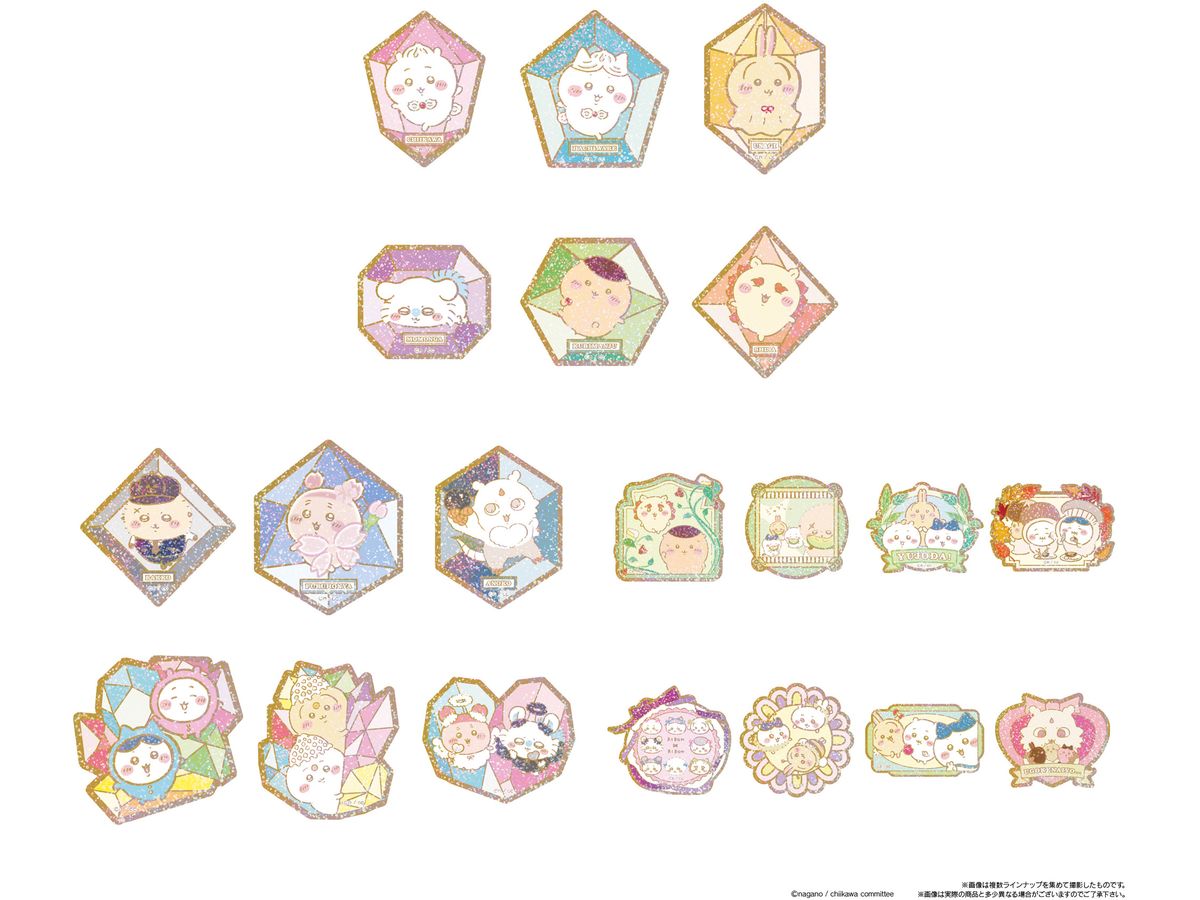 Chiikawa Gummy With Glitter Die-Cut Stickers: 1Box (12pcs)