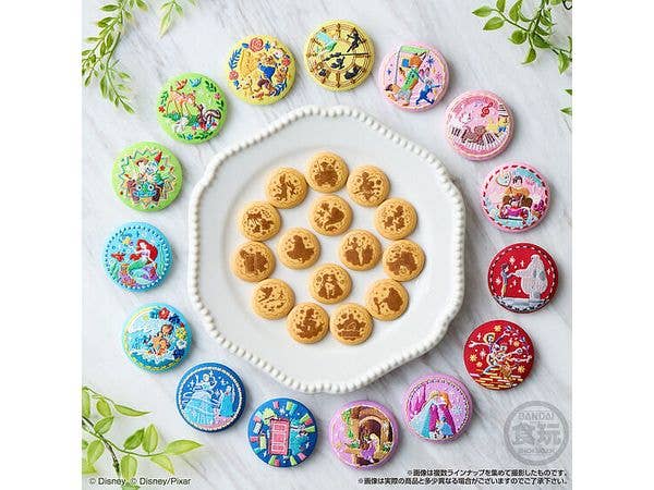 Disney Characters Embroidery Can Badge Biscuit 2 1Box 12pcs (Reissue)
