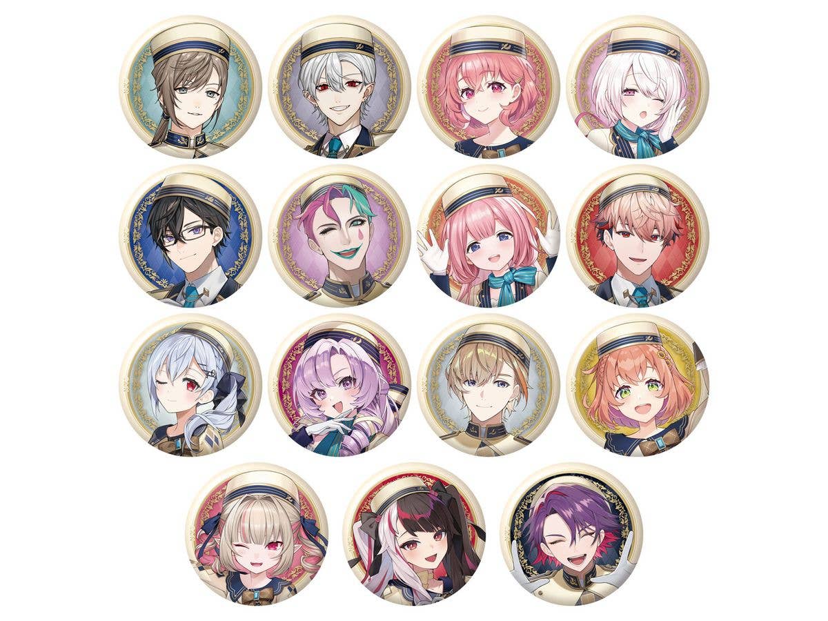 NIJISANJI Can Badge Biscuit 1Box 12pcs