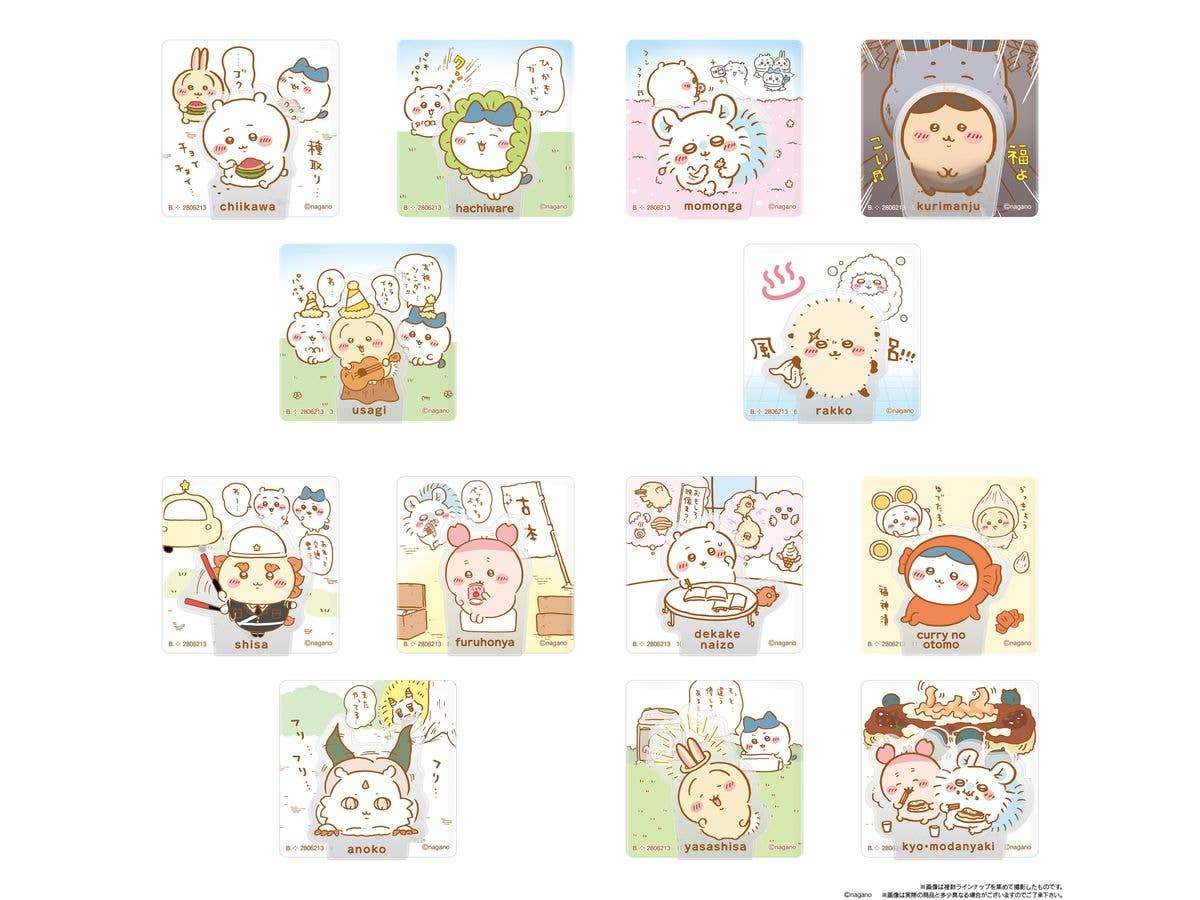 Chiikawa Acrylic Scene Clip Biscuit 1Box 10pcs