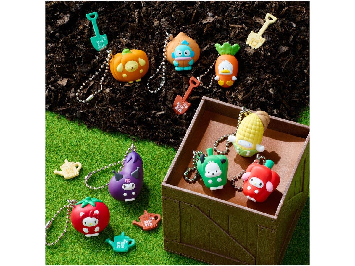 Sanrio characters Vegetable Biscuit & Charm 1Box 10pcs