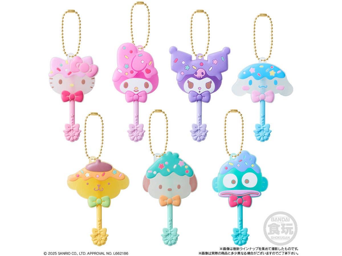 Lollipop Candy Charm Sanrio Characters: 1Box (12pcs)