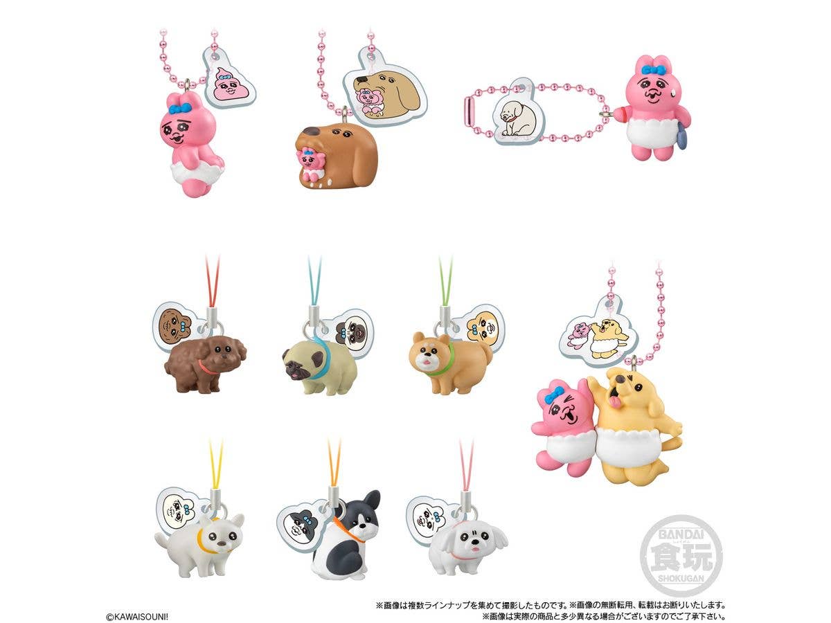 Opanchu Usagi & Wankoro Mascot with Biscuit 1Box 10pcs