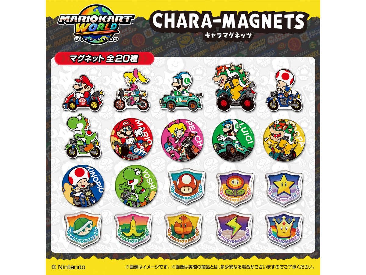 Mario Kart World Chara Magnet 1Box 14pcs