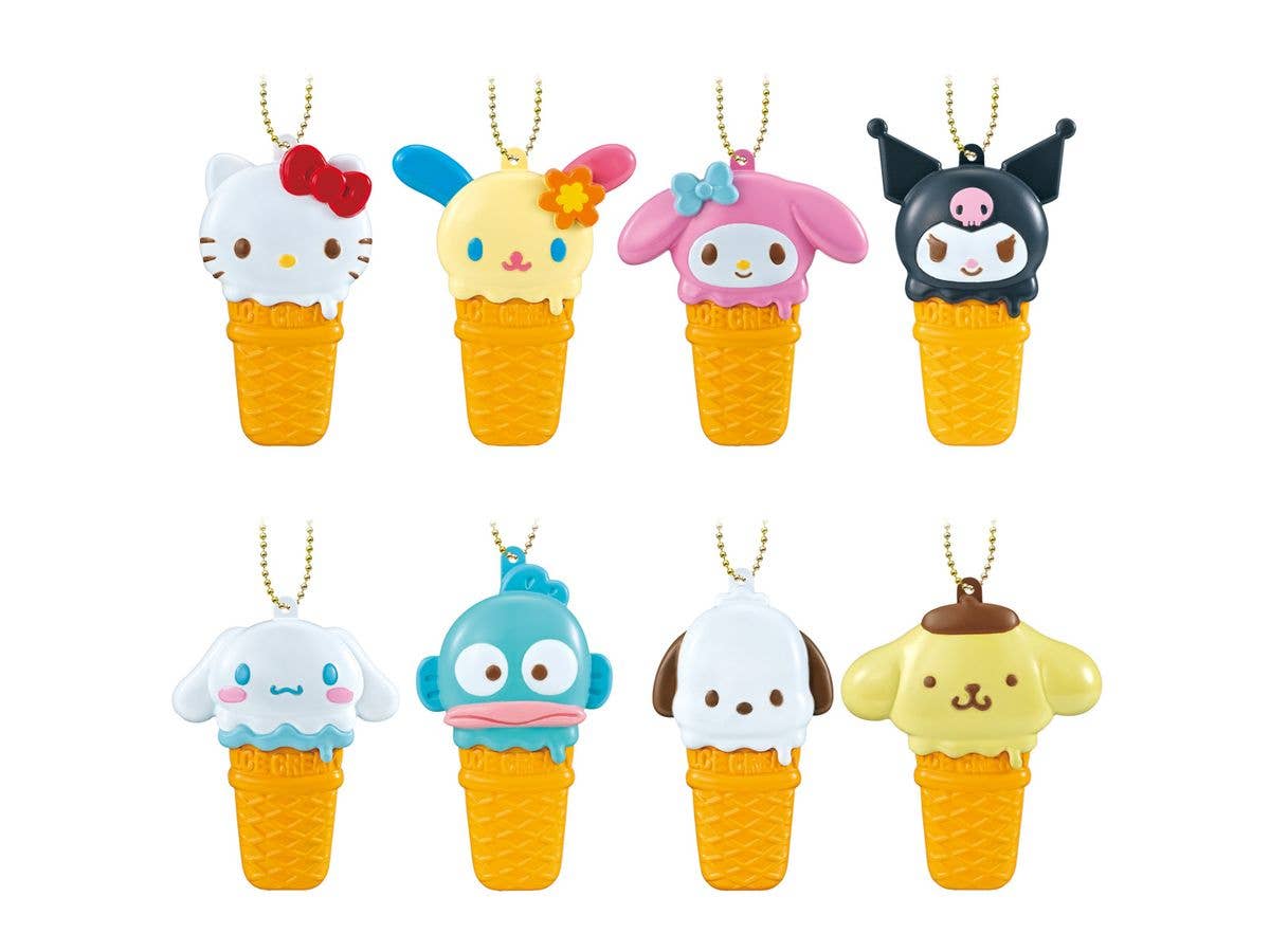 Ice Creamy Case Charm Sanrio Characters: 1Box (10pcs)