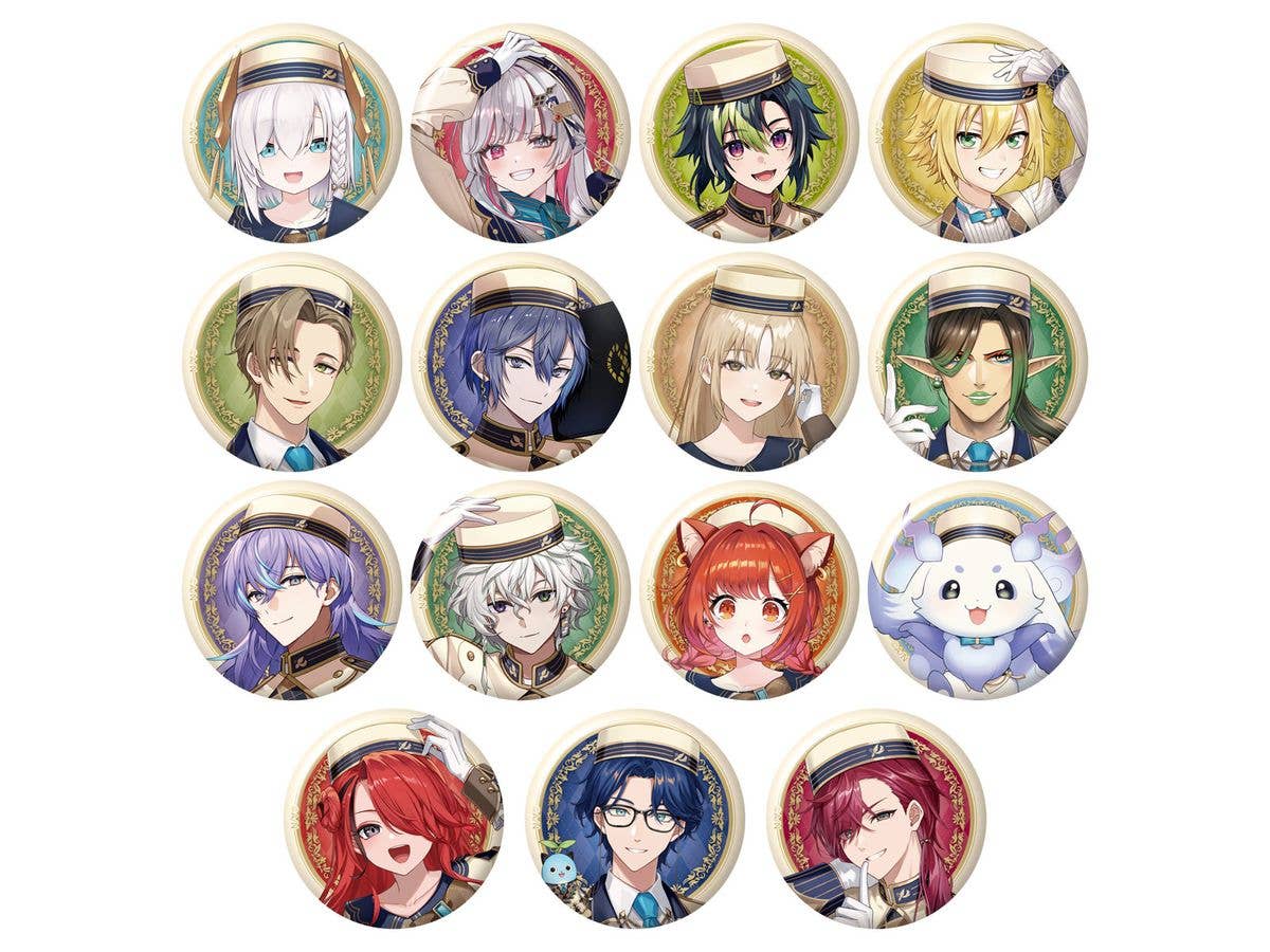 NIJISANJI Can Badge Biscuit 2 1Box 12pcs