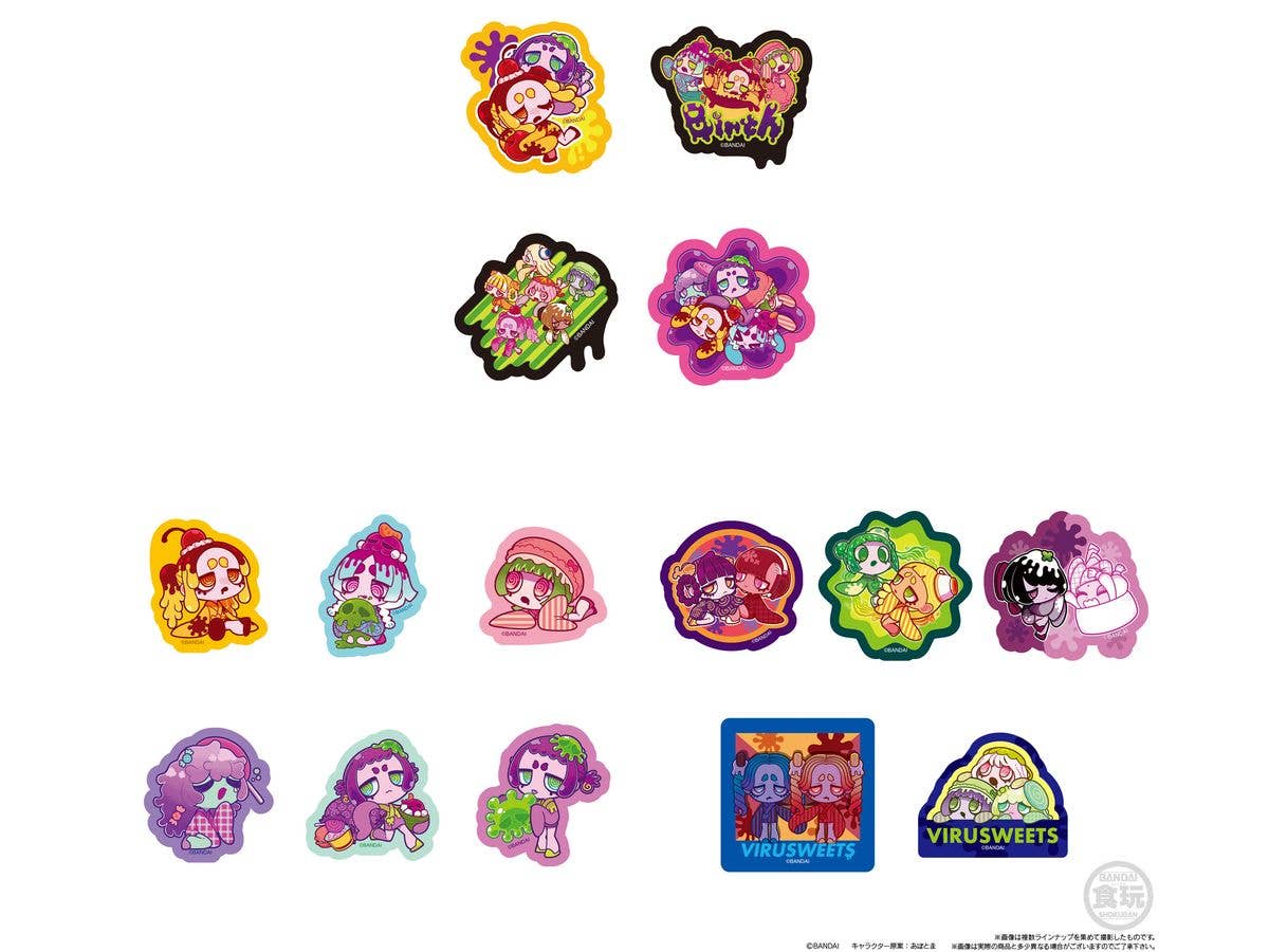 VIRUSWEETS Gummy with Sticker 1Box 12pcs