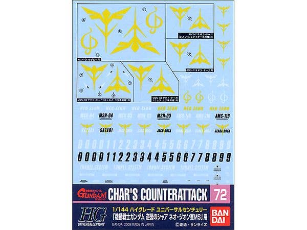 GD-72 Neo Zeon Char's Counterattack Ver. Decal