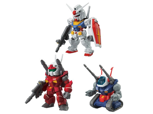 FW Gundam Converge Core U.N.T. (Federation) Set of 3