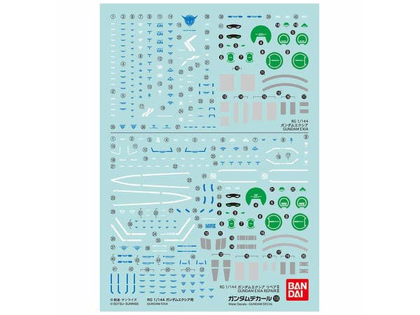 Gundam Decal No. 106 RG 1/144 For Gundam Exia